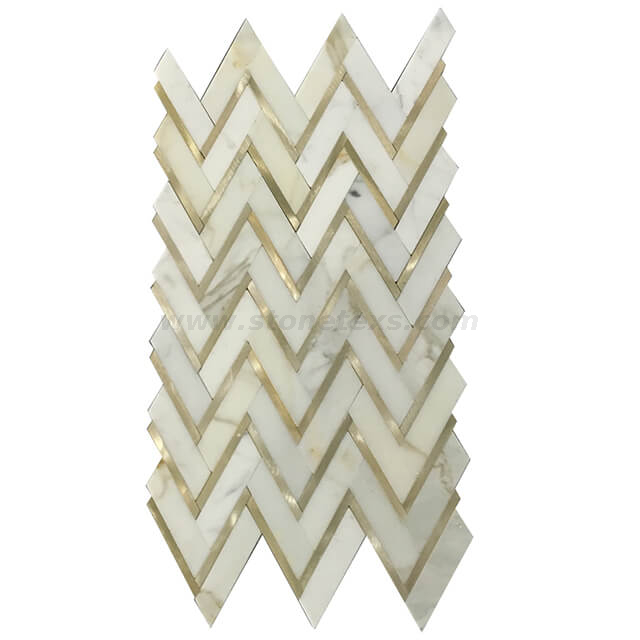 Herringbone Peel and Stick Backsplash Tiles
