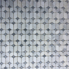 Mosaic Tiles White And Grey Star Pattern