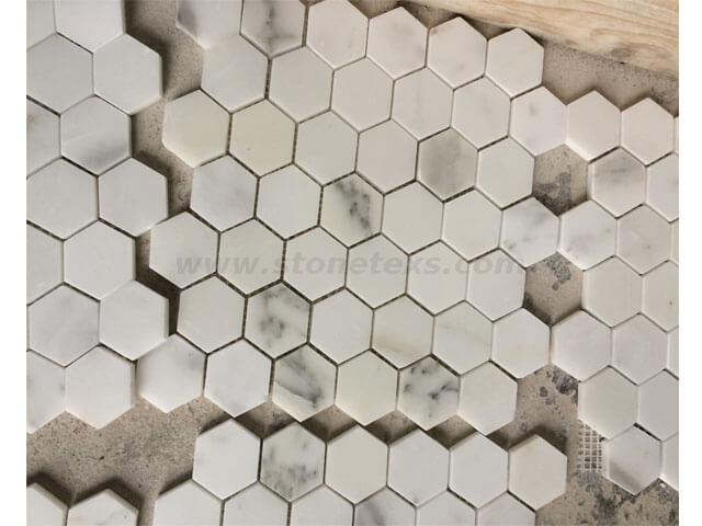 Calacatta Hexagon Mosaic Tile