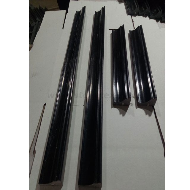 Absolute Black Marble Polished Molding Trim